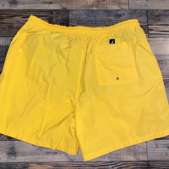 Nautical Yellow Swim Trunks with pockets size XL - Picture 4 of 5